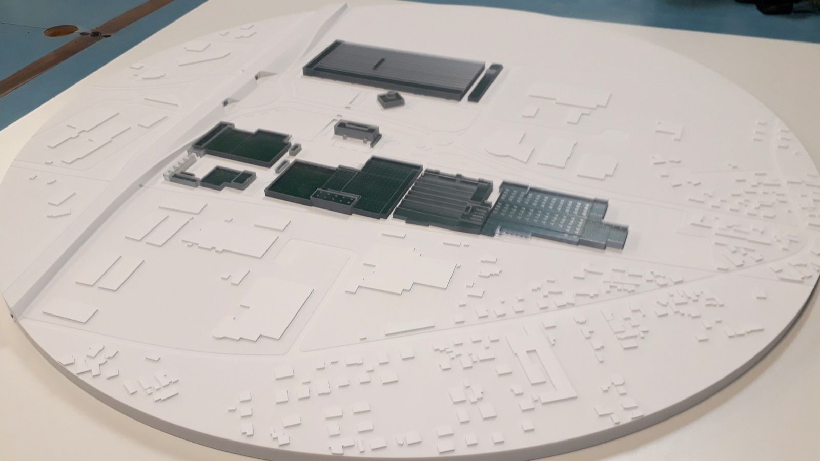 Maquette d'une nouvelle usine