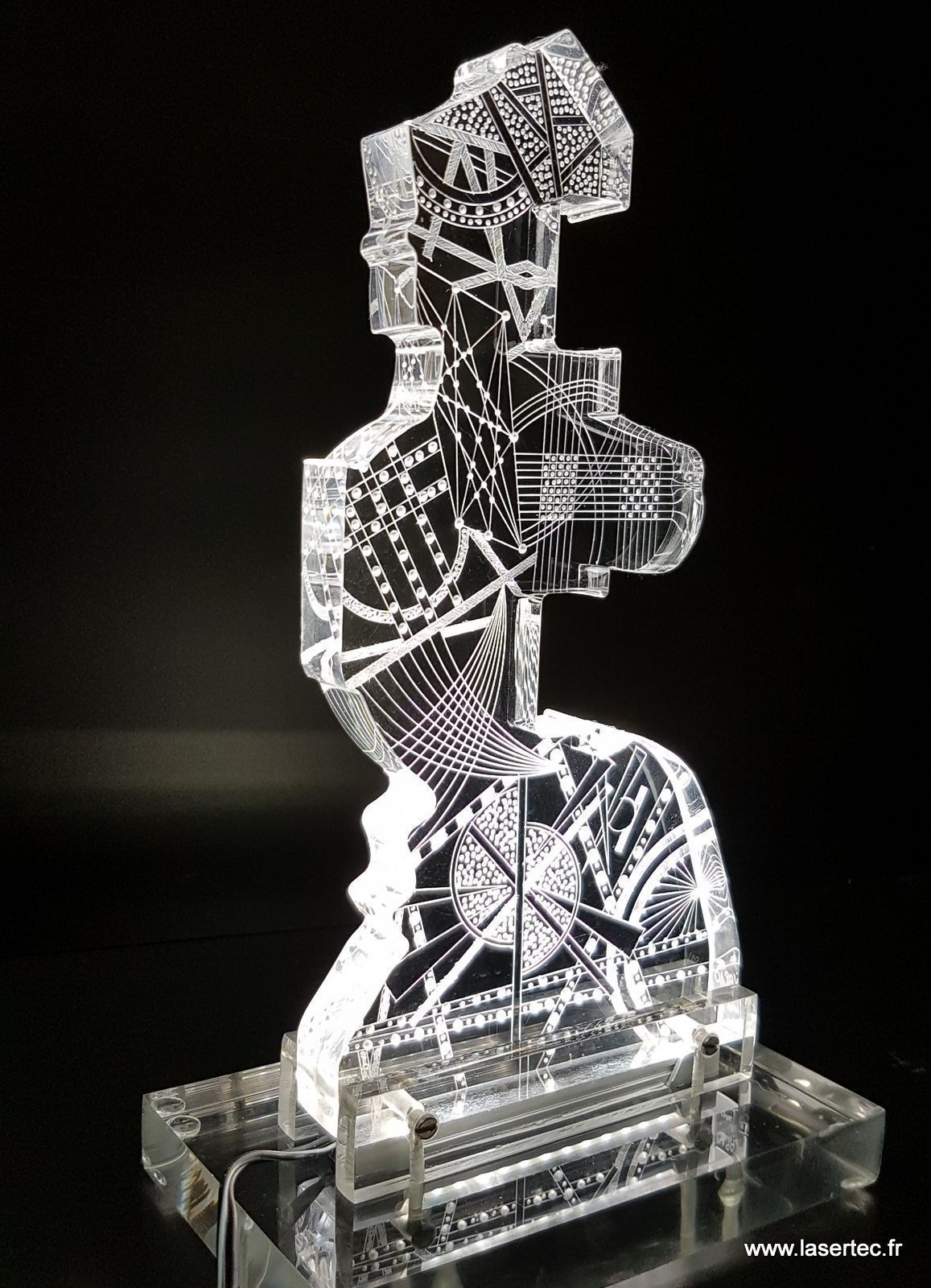 trophée en plexiglas