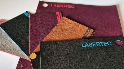 decoupe-laser-cuir-lasertec Création de tissus en cuir par découpe laser badgés Lasertec