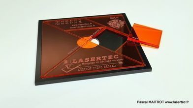 Tangram en plexi entièrement réalisé au Laser