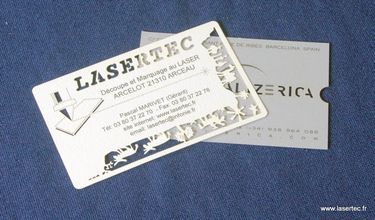 Carte visite decoupe laser