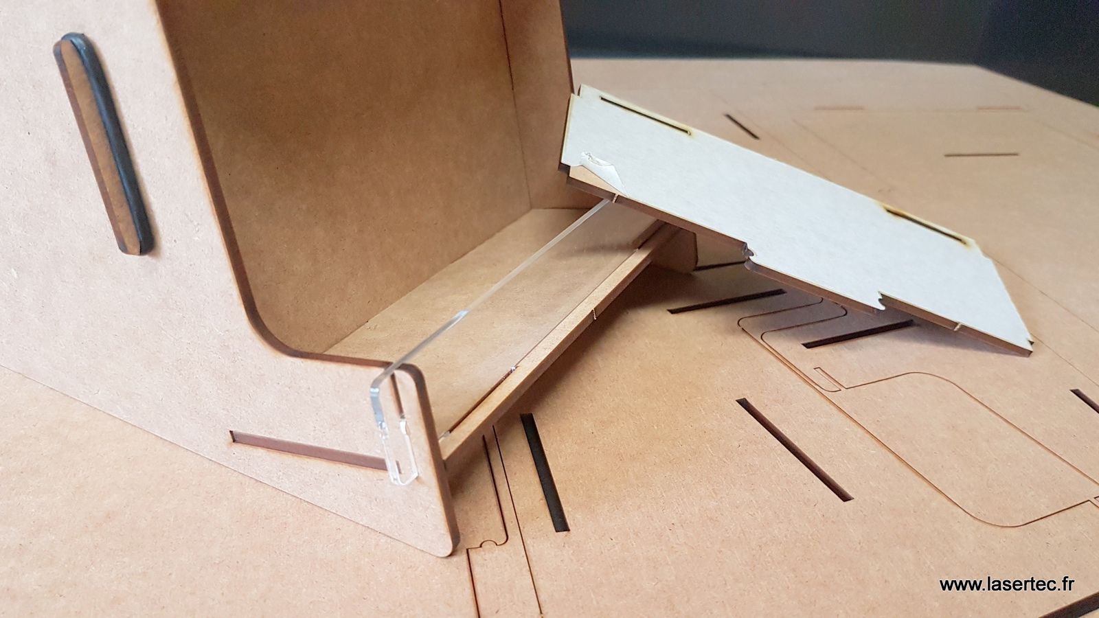 maquette en bois par découpe laser