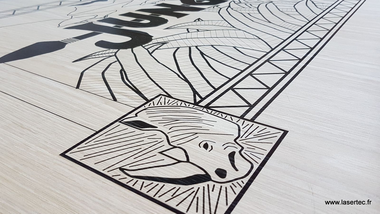 impression numérique sur CP Chêne.