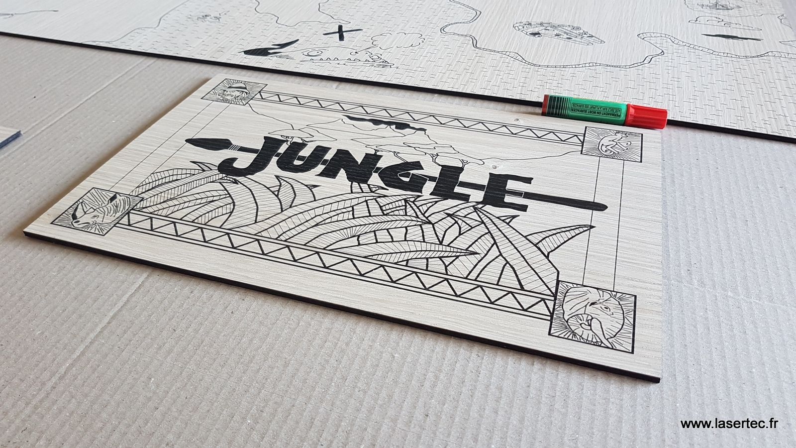 impression numérique sur CP Chêne.