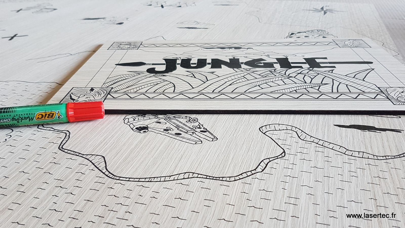 impression numérique sur CP Chêne.