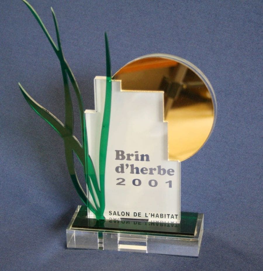 trophée découpe laser PMMA