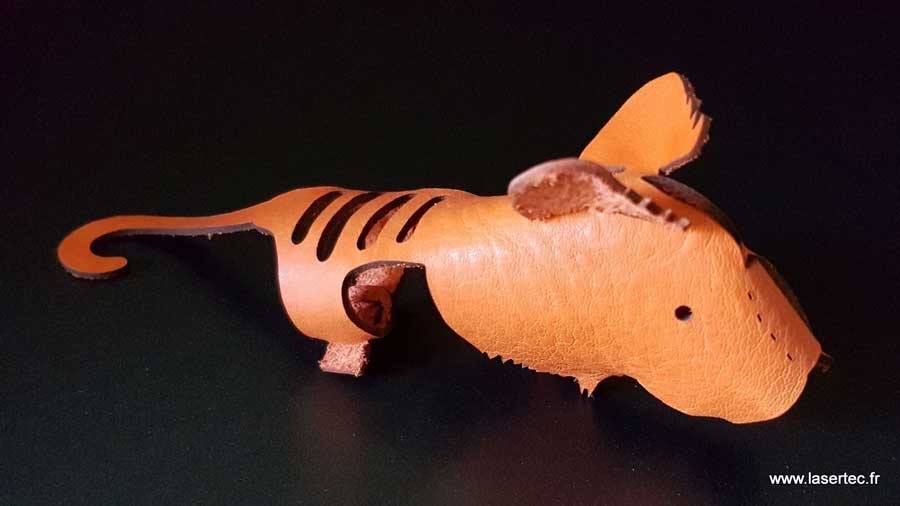 decoupe laser cuir naturel