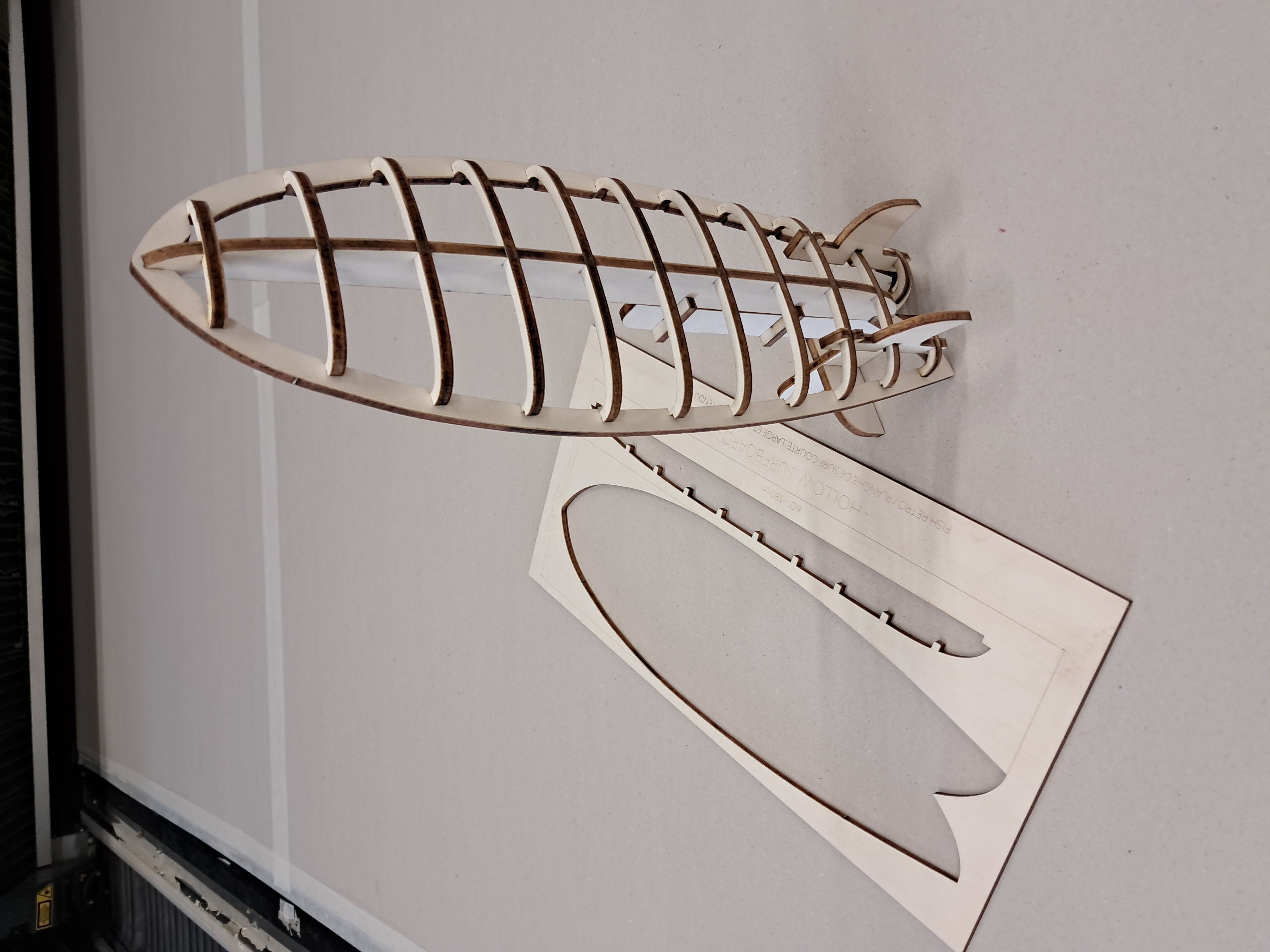 emboitements bateau découpe laser CP peuplier 5mm