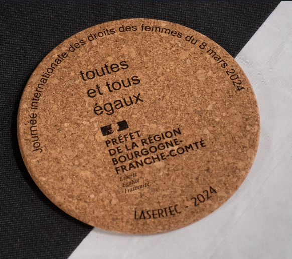 Marquage et découpe laser liège