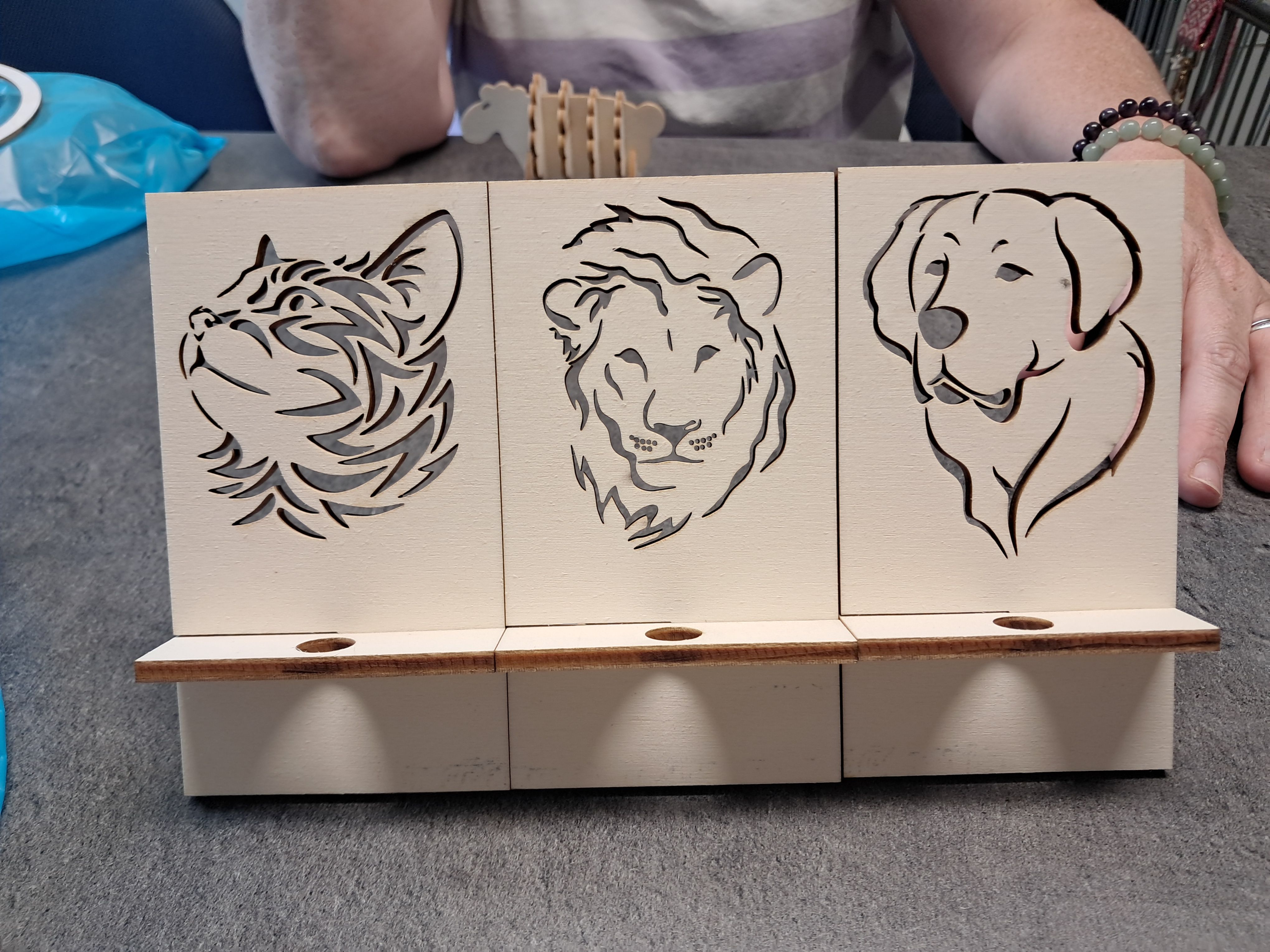 Découpe laser animaux CP peuplier