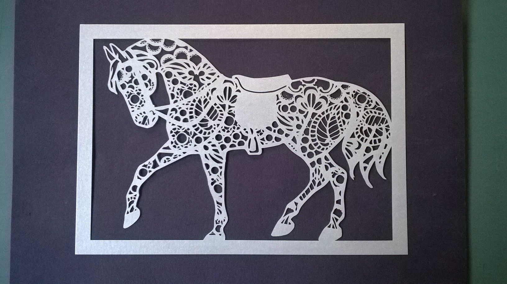Découpe laser cheval