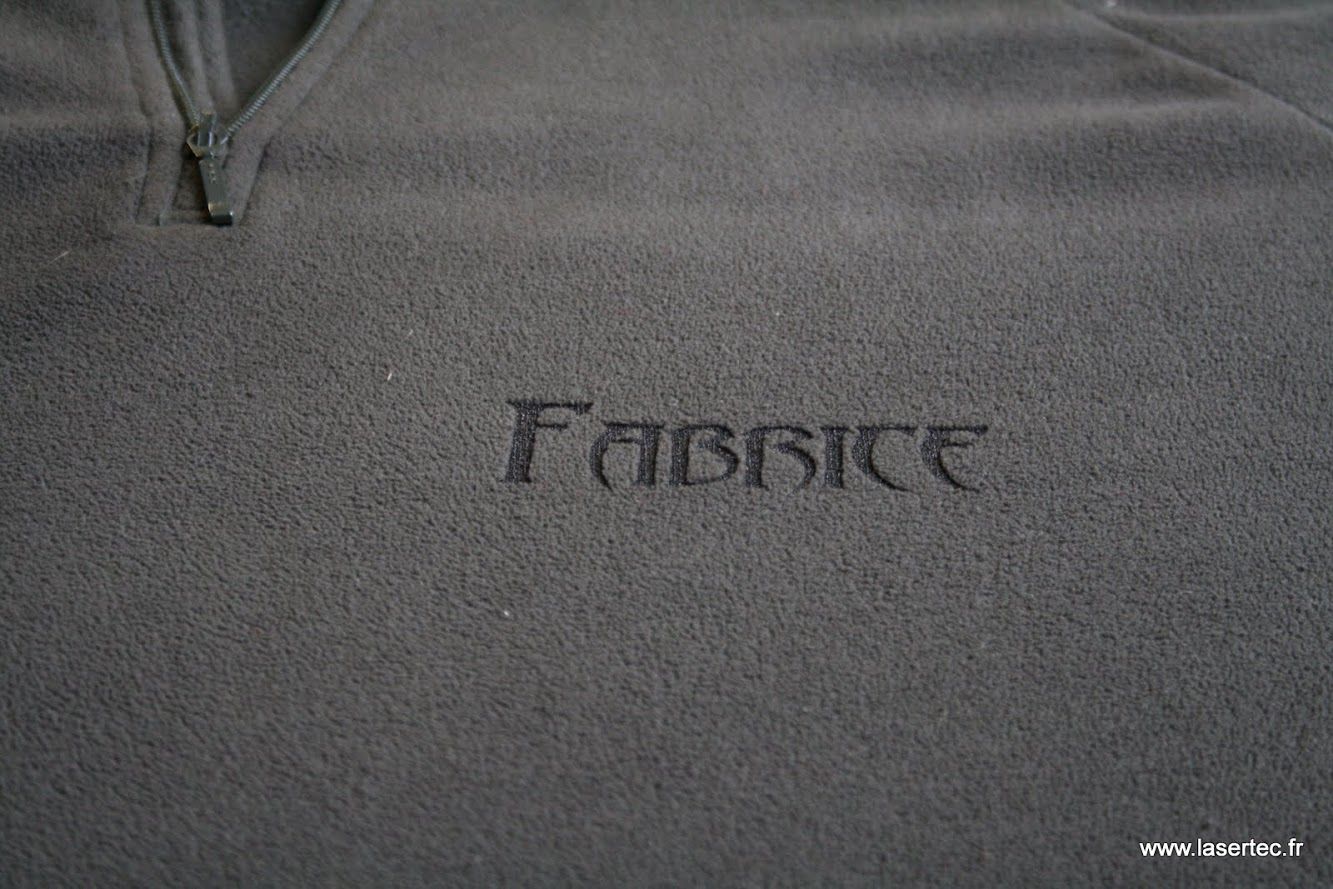 marquage laser tissu