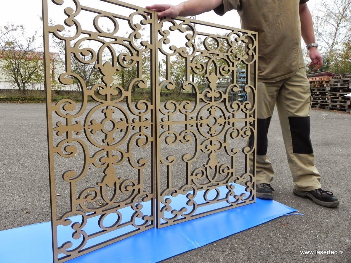 mdf 16 mm découpé au laser