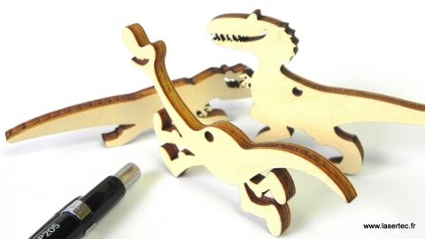 peuplier découpé au laser