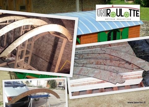 bois découpé au laser