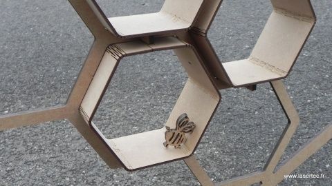 découpe laser de bois