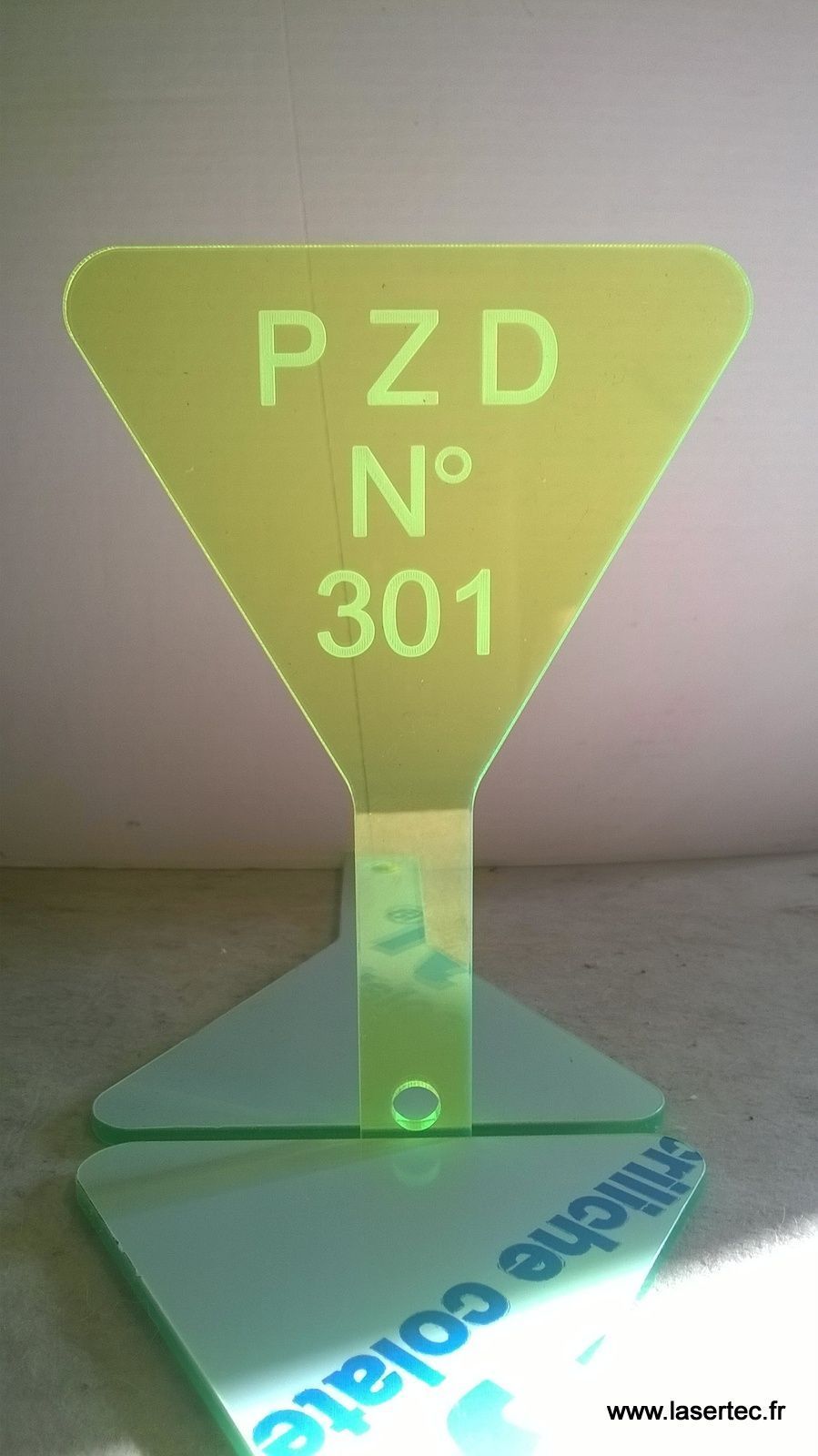 PMMA avec gravure laser