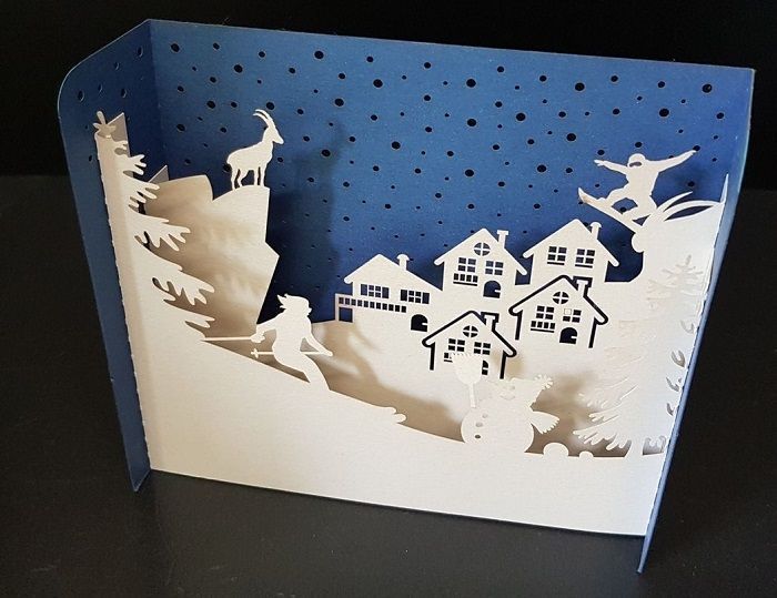 découpe cartes de voeux